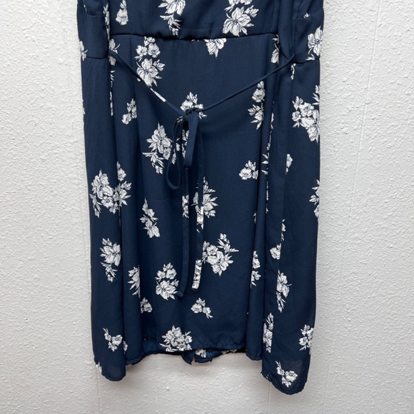 Abercrombie & Fitch Floral Babydoll Dress Womens Large Cottagecore Beach Coastal - Picture 8 of 11